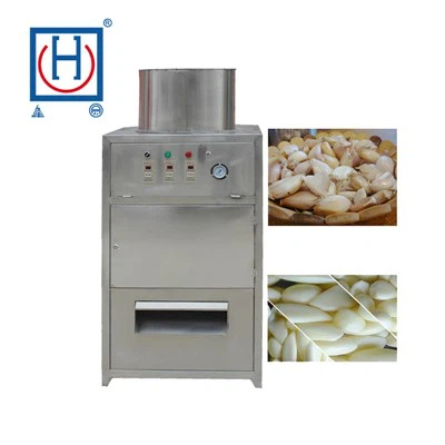 Knoflookschilmachine